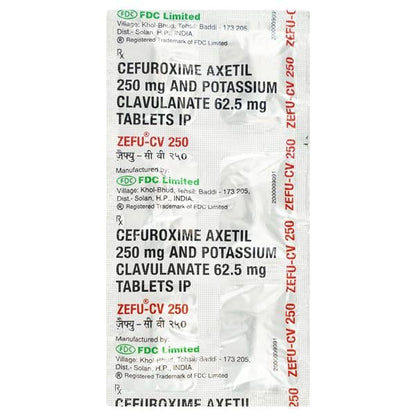 Zefu CV 250mg Tablet 6'S