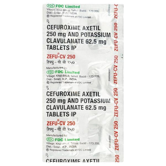 Zefu CV 250mg Tablet 6'S