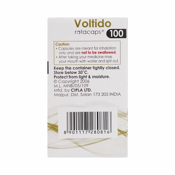 VOLTIDO 100 Rotacap 15's - Global Surgicals