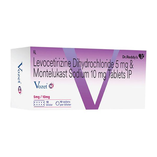 VOZET M 5/10mg Tablet 10's - Global Surgicals