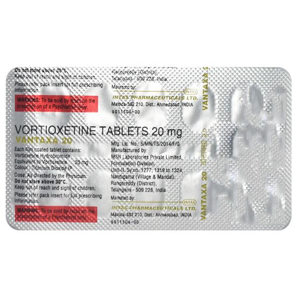 VANTAXA 20 Tablet 10's