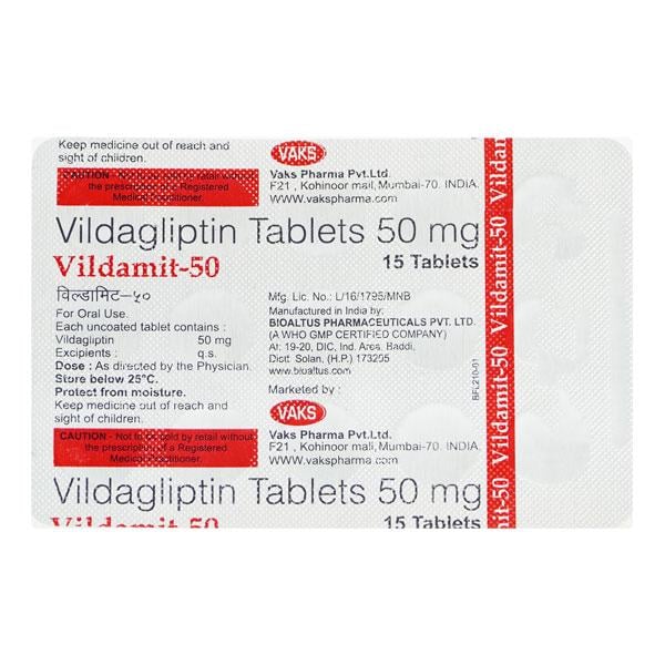 VILDAMIT 50mg Tablet 15's