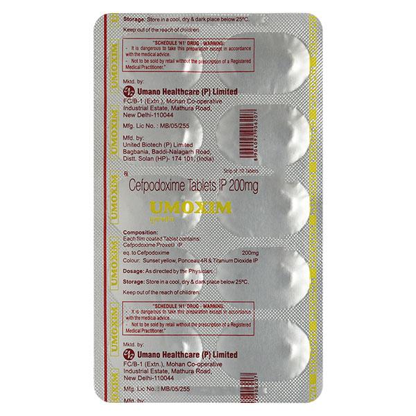 UMOXIM 200mg Tablet 10's