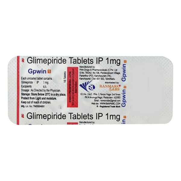 GPWIN 1mg Tablet 10's