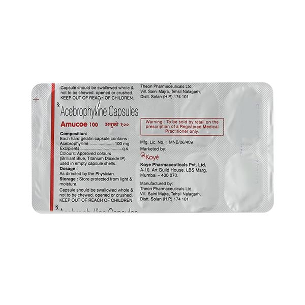 Amucoe 100mg Capsule 10'S