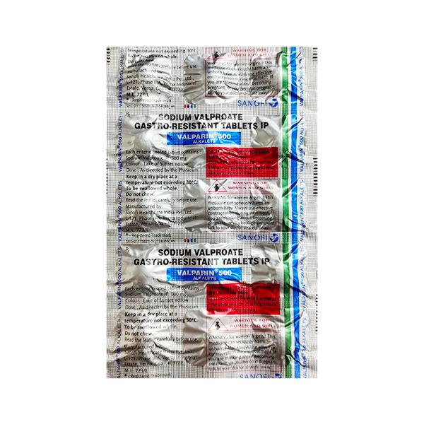 VALPARIN ALKALETS 500 Tablet 15's