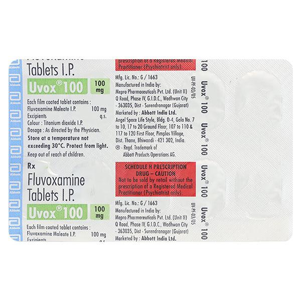 Uvox 100mg Tablet 10'S