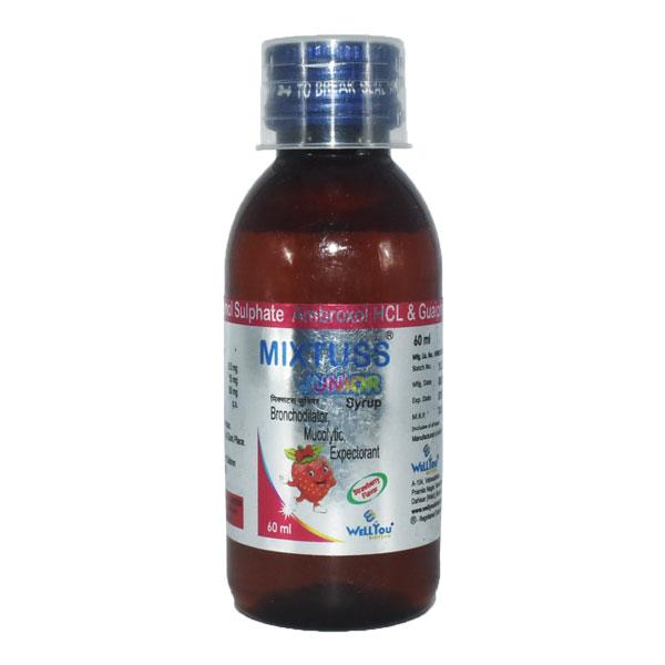 MIXTUSS STRAWBERRY FLAVOUR JUNIOR Syrup 60ml