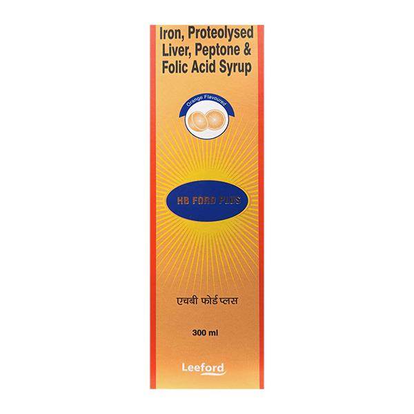 HB FORD PLUS Orange Flavour Syrup 300ml