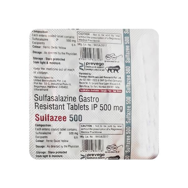 SULFAZEE 500 Tablet 15's