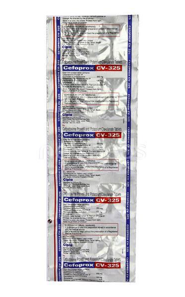 Cefoprox CV 325mg Tablet 10'S