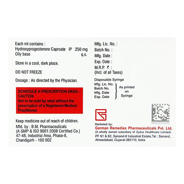 BIOSTERONE DEPOT 250 Injection 1ml