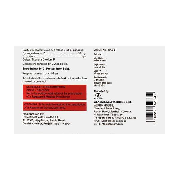 DYDROSURE SR 30 Tablet 10's