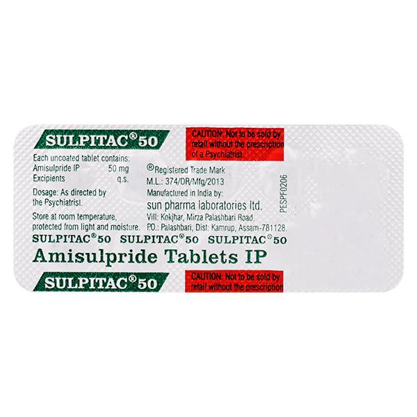 Sulpitac 50mg Tablet 10'S