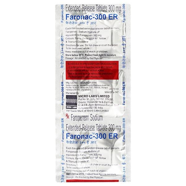Faronac ER 300mg Tablet 6'S