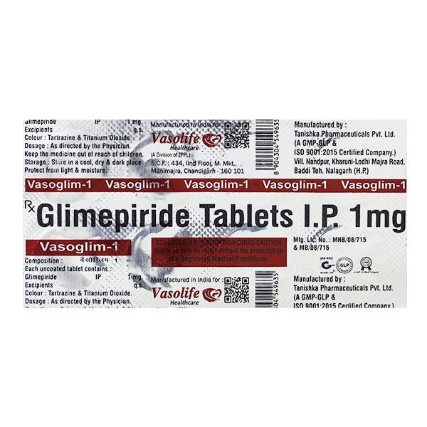 VASOGLIM 1 Tablet 10's