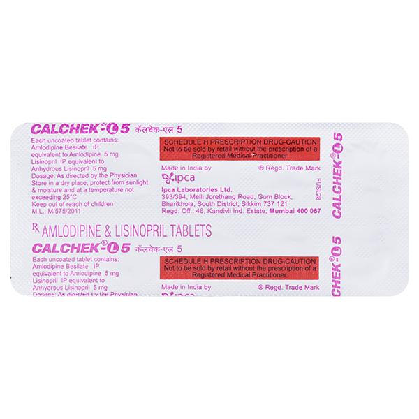 Calchek L 5mg Tablet 10'S
