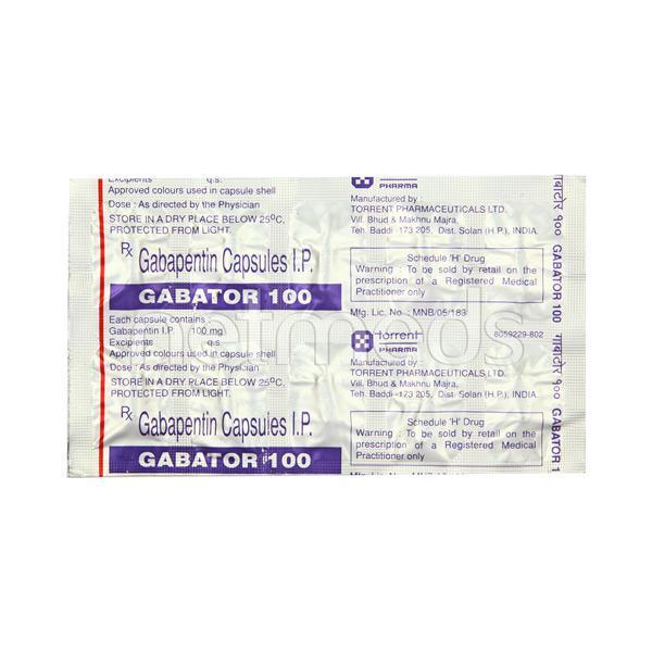 Gabator 100mg Capsule 10'S
