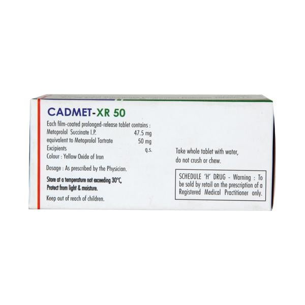 Cadmet XR 50mg Tablet 10'S