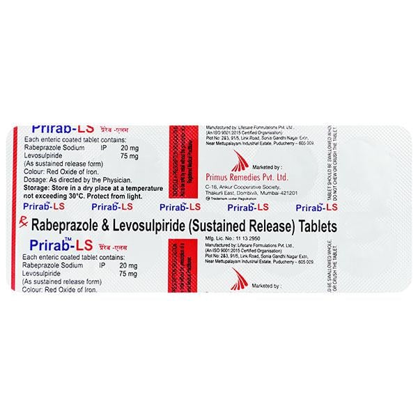 Prirab LS 75/20mg Tablet 10'S