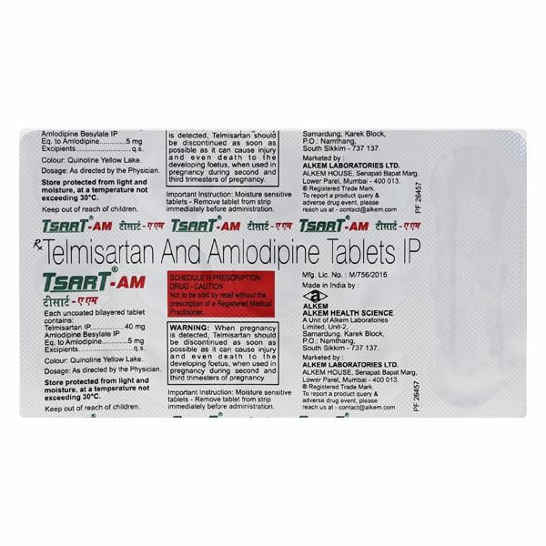 TSART AM 40mg Tablet 15's