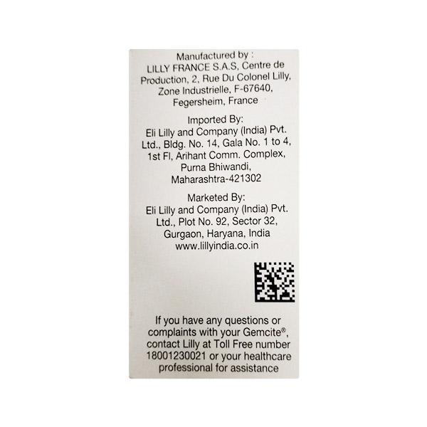 Gemcite 200mg Injection 1'S