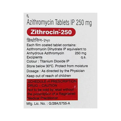 ZITHROCIN 250 Tablet 5's