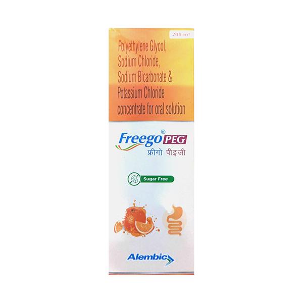 FREEGO PEG SUGAR FREE ORANGE FLAVOUR Oral Solution 200ml