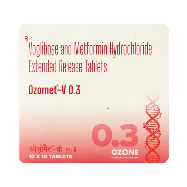 Ozomet V 0.3/500mg Tablet 10'S