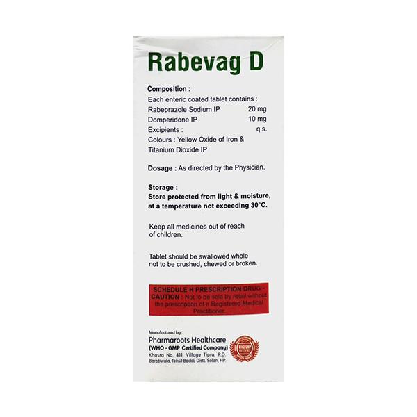 RABEVAG D Tablet 10's