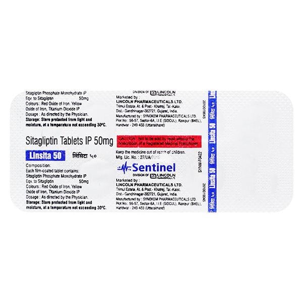 LINSITA 50 Tablet 10's