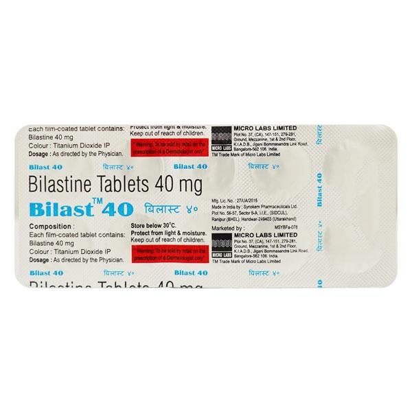 BILAST 40 Tablet 10's
