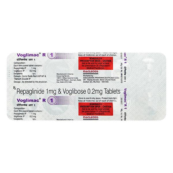 VOGLIMAC R 1 Tablet 10's
