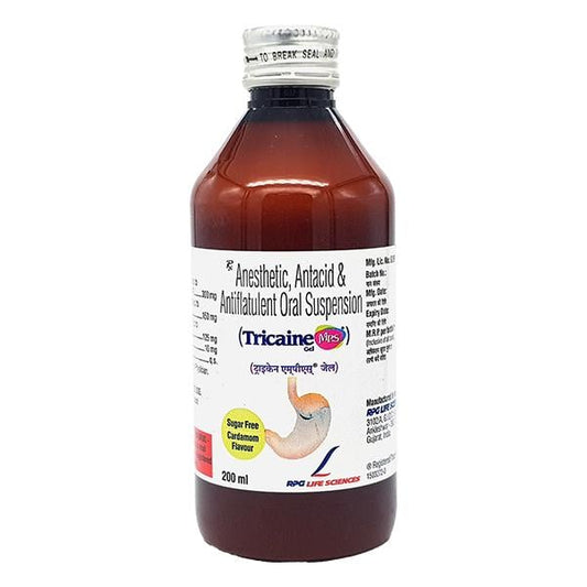 TRICAINE MPS SUGAR FREE CARDAMOM FLAVOUR Gel(Oral) 200ml