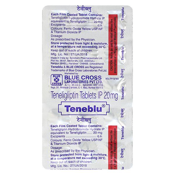 Teneblu 20mg Tablet 15'S