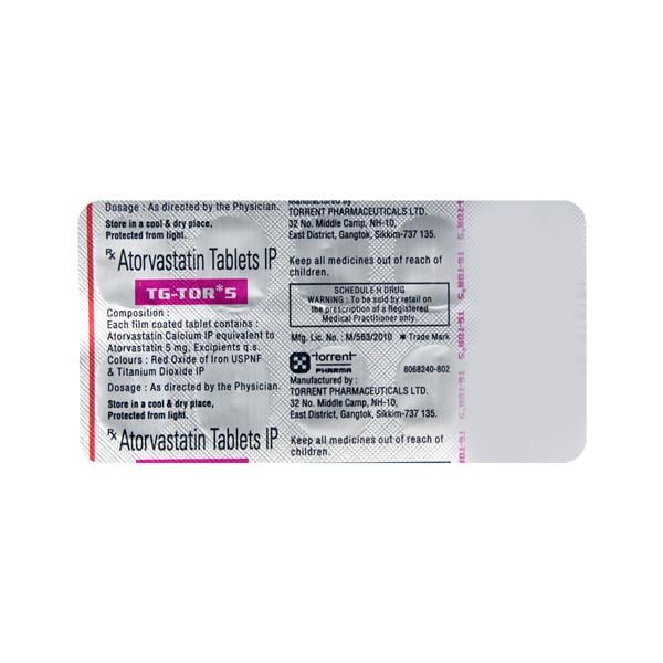 TG Tor 5mg Tablet 10'S
