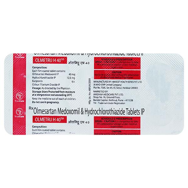 OLMETRU H 40 Tablet 10's