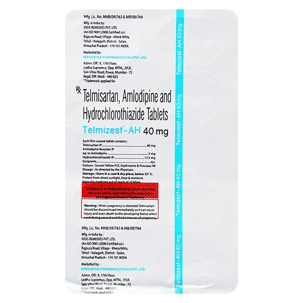 TELMIZEST AH 40 Tablet 10's