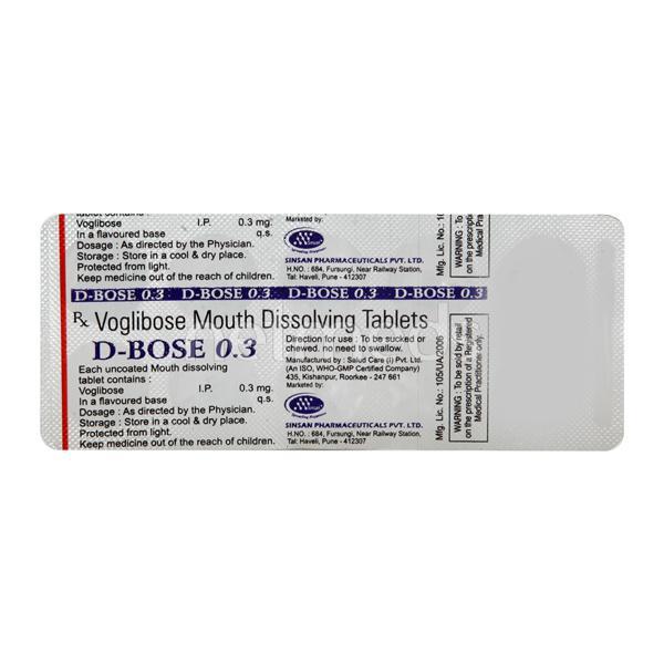 D Bose 0.3mg Tablet 10'S