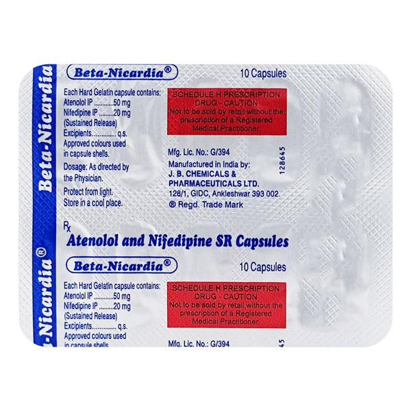 Beta Nicardia Capsule 10'S