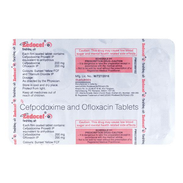 Zedocef O Tablet 10'S