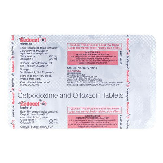 Zedocef O Tablet 10'S