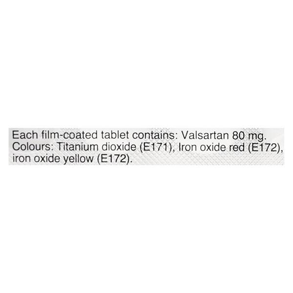 Diovan 80mg Tablet 14'S
