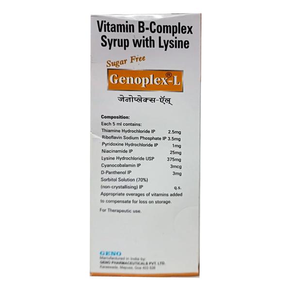 Genoplex L sugar free Syrup 200ml