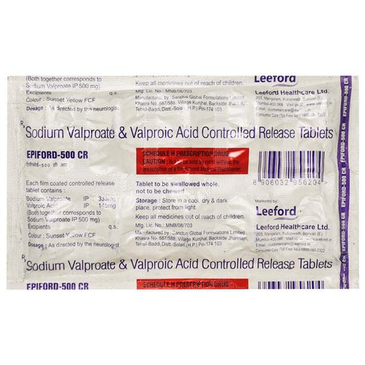 EPIFORD CR 500mg Tablet 10's