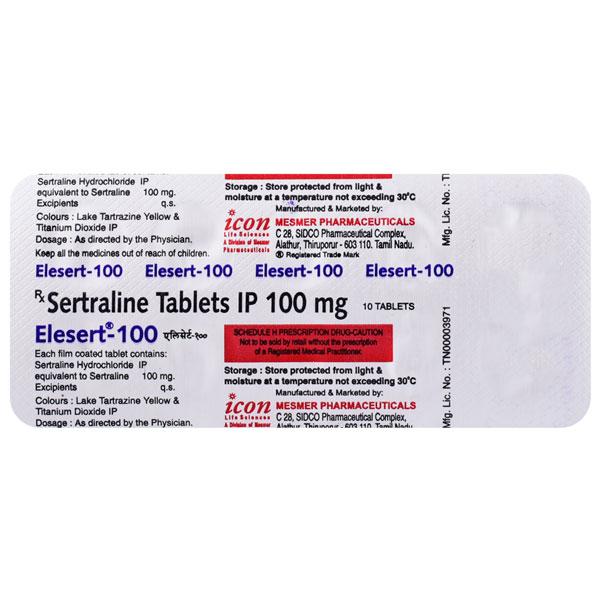 Elesert 100mg Tablet 10'S