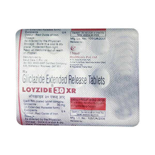 Loyzide XR 30mg Tablet 15'S