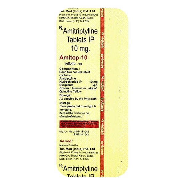 Amitop 10mg Tablet 10'S