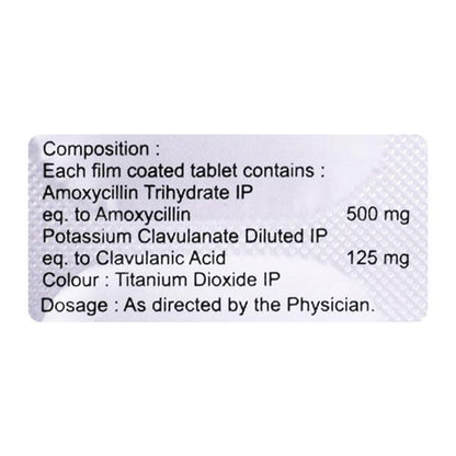Zovax CV 625mg Tablet 10'S