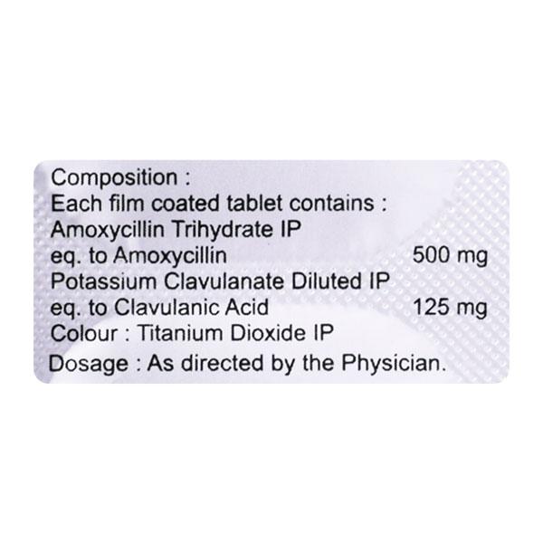 Zovax CV 625mg Tablet 10'S